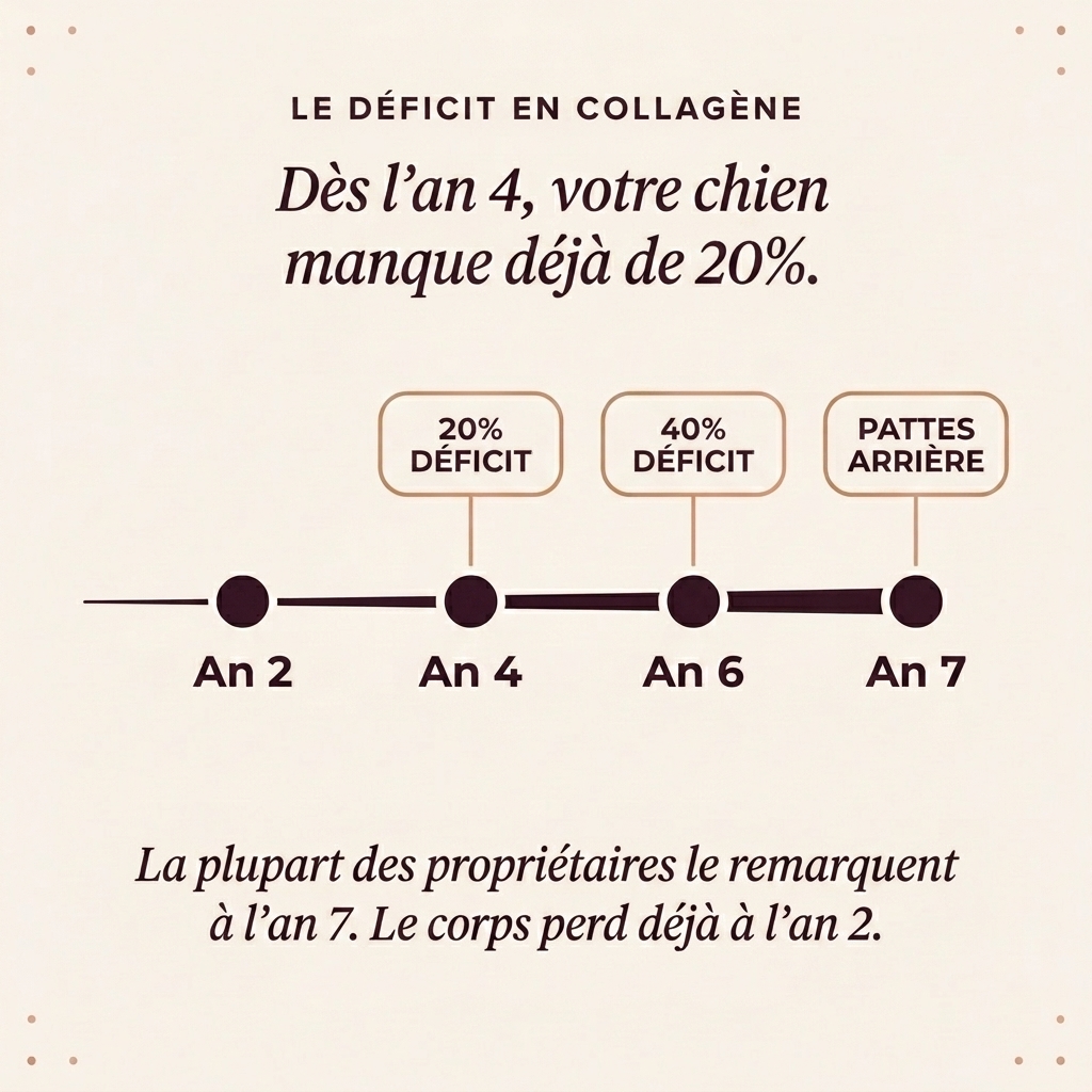 The 4-year collagen deficit timeline